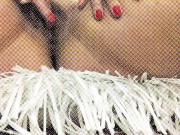 Carlycurvy rubbing clit on fringe pillow 2/16