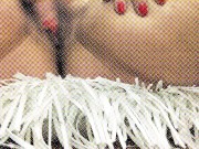 Carlycurvy rubbing clit on fringe pillow 4/16