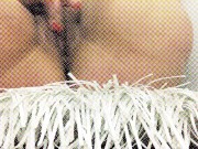 Carlycurvy rubbing clit on fringe pillow 6/16