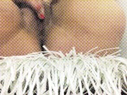 Carlycurvy rubbing clit on fringe pillow 8/16