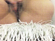 Carlycurvy rubbing clit on fringe pillow 9/16