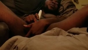 King Karleone cums again. Ebony FTM
