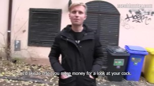  CZECH HUNTER 394 - Blonde Stud Gets A Huge Sum Of Money Just To Get His Ass Fucked