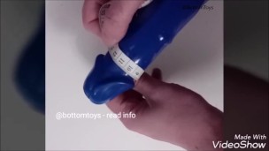 DILDO TEST : Brady Blue dildo Small (Bottomtoys)