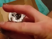 Licking the lavacake (chocolate) off of my dick