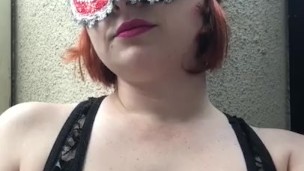 Big Tits Redhead Smoking