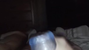 Masterbating with toy