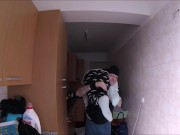 newbie girl struggles to fit the cock , creampie pussy farts 1/16