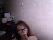newbie girl struggles to fit the cock , creampie pussy farts