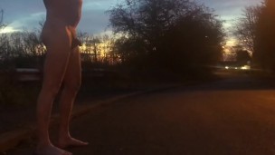 Naked on the road