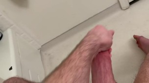 Big Dick Masturbation Cum in Shower