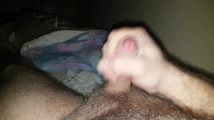 Hairy bear cumshot mess