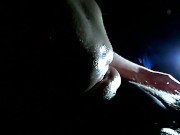 Belly Bloating in Ambient Lighting with Baby Oil (Belly Roll at the end)