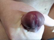 Ruined orgasm - extreme closeup