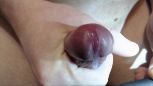 Ruined orgasm - extreme closeup