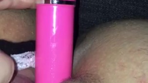 Squishing the surprise out of my pussy