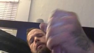 Lubed up w cock ring cumshot!!