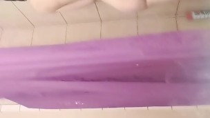 Wet hair and match lit cigarettes -shower play soaked sexy smoker no makeup