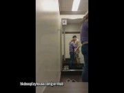 Nerdy Quiet Girl Behind Counter Sucks & Fucks a Customer for a Creampie 1/16