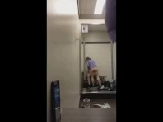 Nerdy Quiet Girl Behind Counter Sucks & Fucks a Customer for a Creampie 11/16