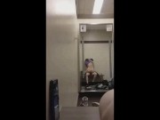 Nerdy Quiet Girl Behind Counter Sucks & Fucks a Customer for a Creampie 13/16