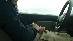 Spontaneous jerk off in car