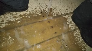 Je marque la cabine de baseball avec ma pisse