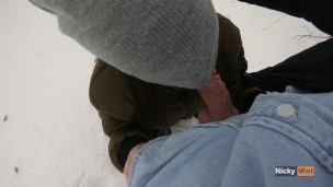 He can today cum in my mouth also