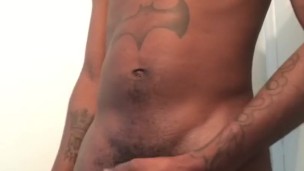 Stroking Black Dick