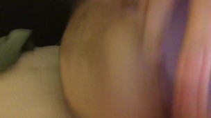 Boy plays with dildo