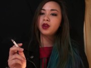 Miss Dee Nicotine Ashes On You - Smoking Fetish - Ashtray POV