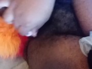 Rainbow Fox Playing With her Hairy Pussy