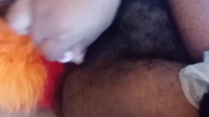 Rainbow Fox Playing With her Hairy Pussy