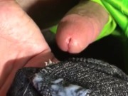 Massive cumshot in sock