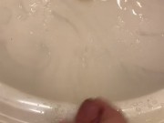 Morning wood piss