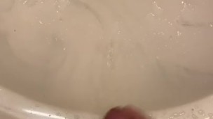 Morning wood piss