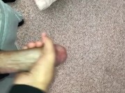 Spraying my Huge Load of Cum