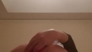 Dildo making femboy moan