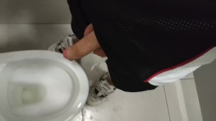 Masturbation in Public Restroom