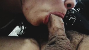 Stepdaughter good deepthroat and huge cum in the mouth By his stepfather