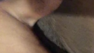 Ebony toothbrush play wet pussy orgasm