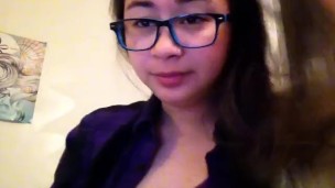 MissDeeNicotine - Smoking with Glasses on for a Fetish Fan!!