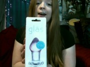 Safe for Work - Gläs ( Glas ) Amethyst Rain Glass Butt Plug Unboxing