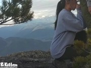 Fun hike with my Asian gf! Outdoor Bj and fuck with a view 6/16