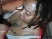 Mrs. Meaty Gives Stepson's Bully Head While Son Tries To Get In *FULL* 14/16