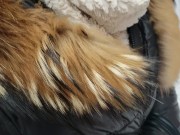Mylie Blonde walking on the street and FLASH her ASS in PUBLIC