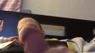 Long stroke n big cock cums all over me