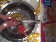 Hands fetish: I'll wash this banana with my soft hands