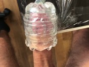 Moaning Amateur Guy Slowly Fucking Fleshlight Huge Load - 4K