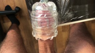 Moaning Amateur Guy Slowly Fucking Fleshlight Huge Load - 4K